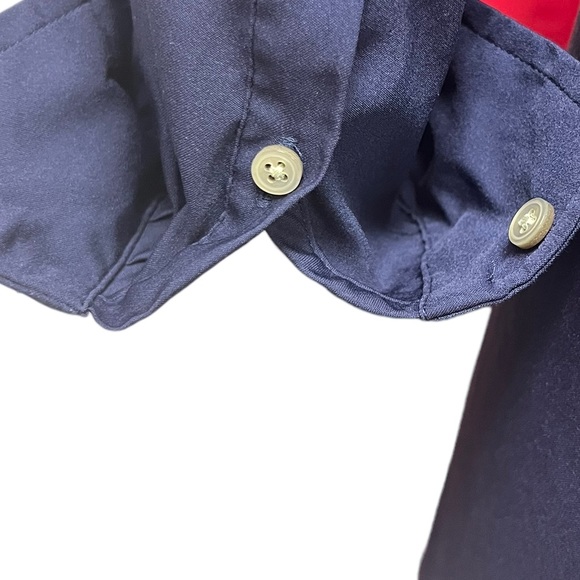 UNTUCKit brand womens shirt dress in navy blue button up and tie waist size 8 - Picture 5 of 8